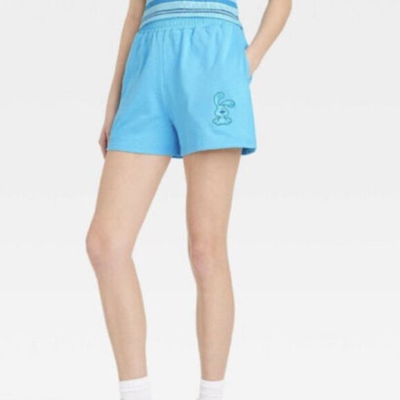 Blue's Clues Nickelodeon Womens Medium Graphic Lounge Shorts Pull On Blue 437 - Picture 1 of 8